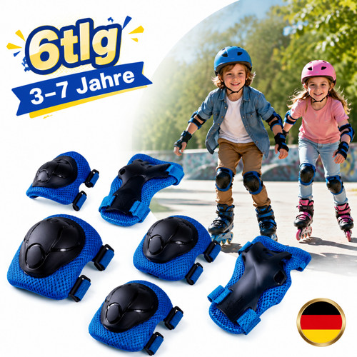Knieschoner kinder 1 set - knieschoner, 6-in-1